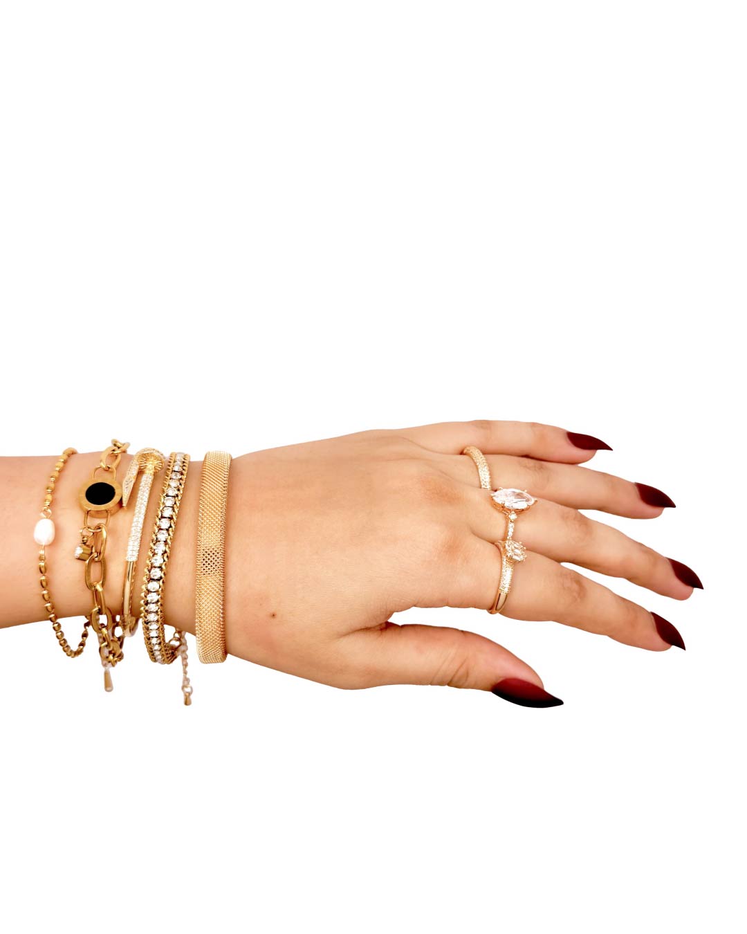 Black Dial Link Chain Bracelet