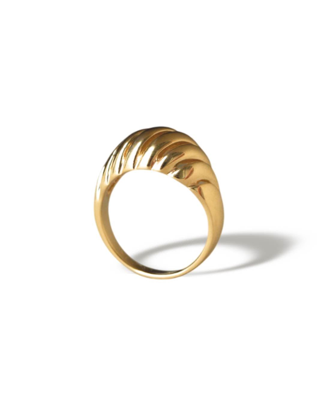 Croissant Dome Stainless steel Ring