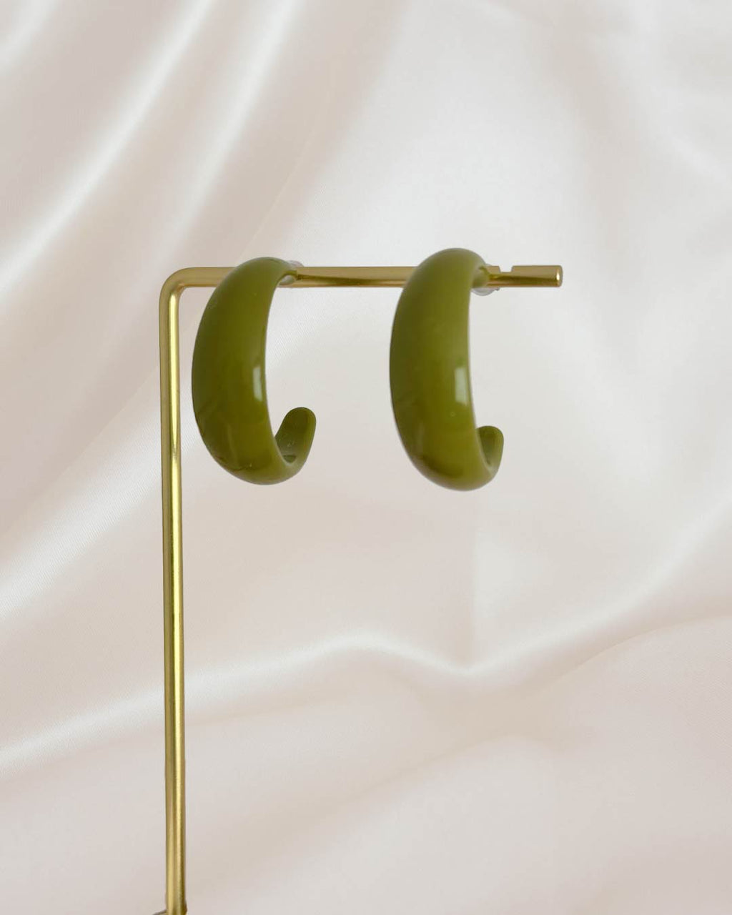 Olive & White Hoops Set