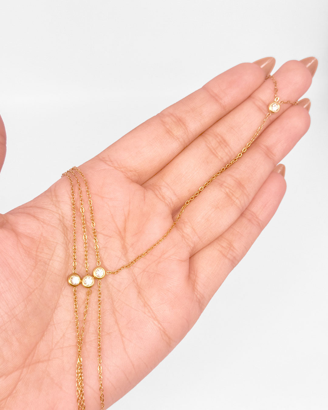 Rhinestone Hand Chain